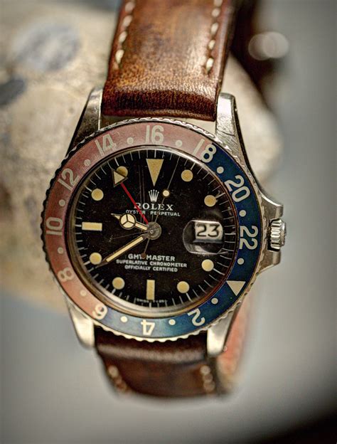 rolex gmt leather strap|Rolex gmt master i straps.